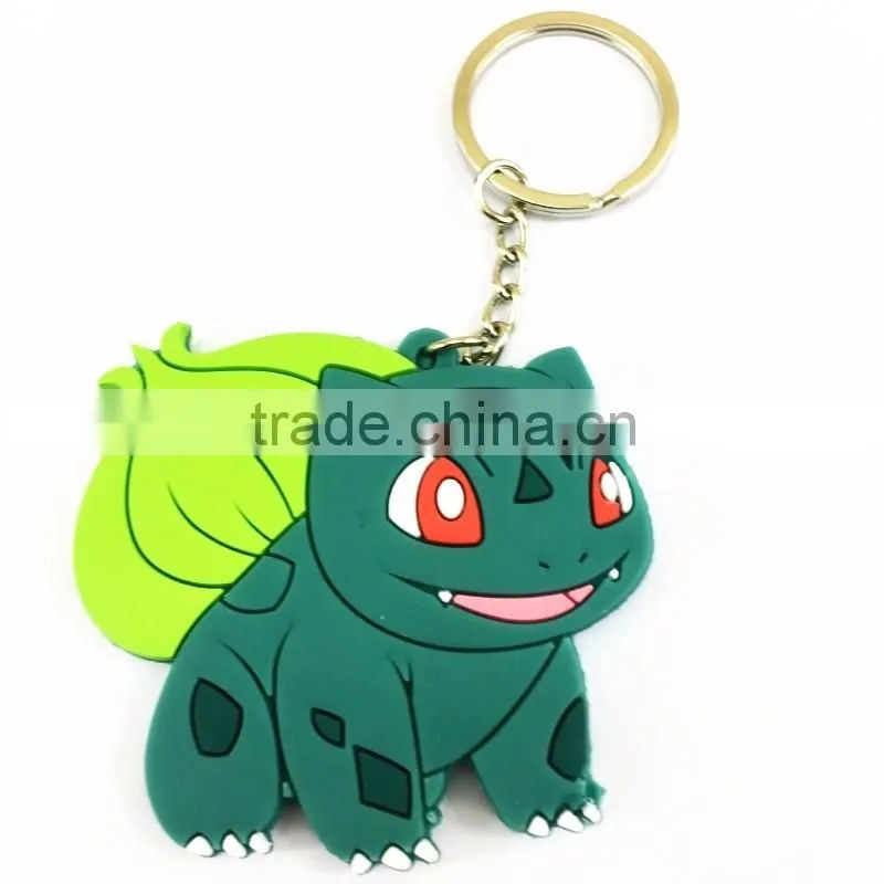 Customized 2d Soft PVC Rubber Promotion Keychain Factory