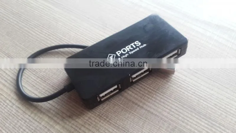 New High Speed 4 Ports USB 2.0 Hub Portable USB HUB with line