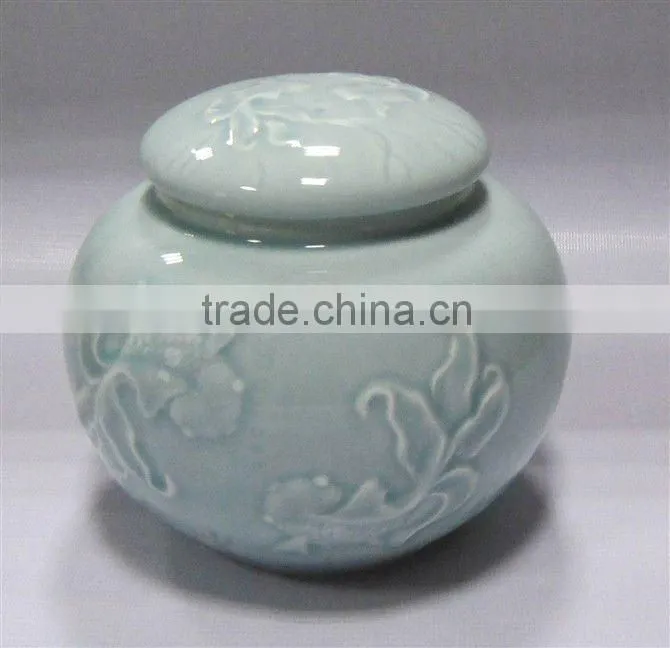 ceramic tea caddy