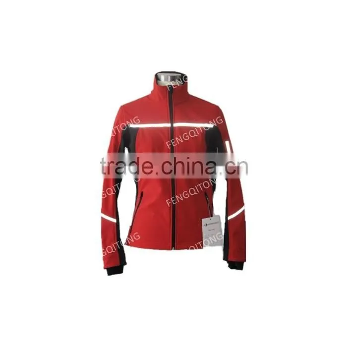 Ployester Women Waterproof Softshell Jacket, custom design Softshell Jacket