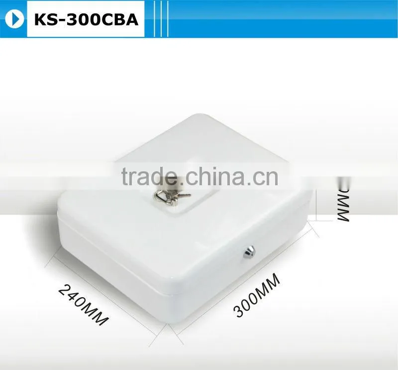 cash box with key lock safe box