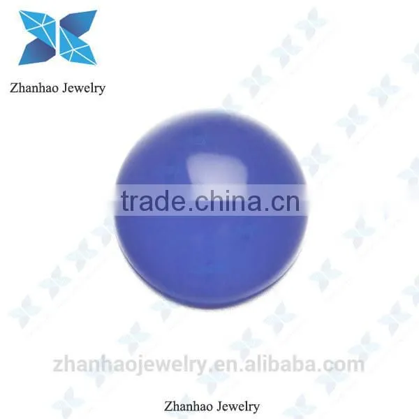 smooth face crystal glass stone cabochon