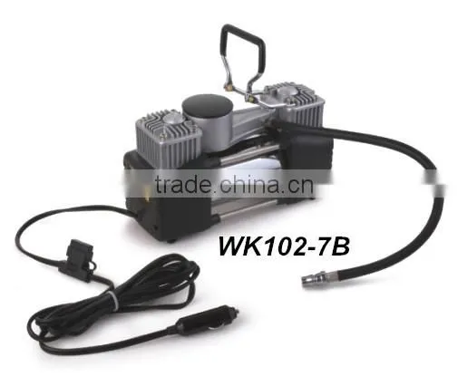 12 volt DC portable portable car tire inflator pump/car tire pump/car mini air compressor