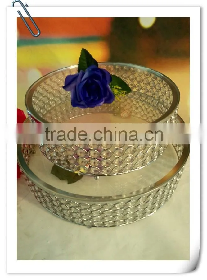 hot sale crystal cake stand for wedding decoration or wedding centerpieces