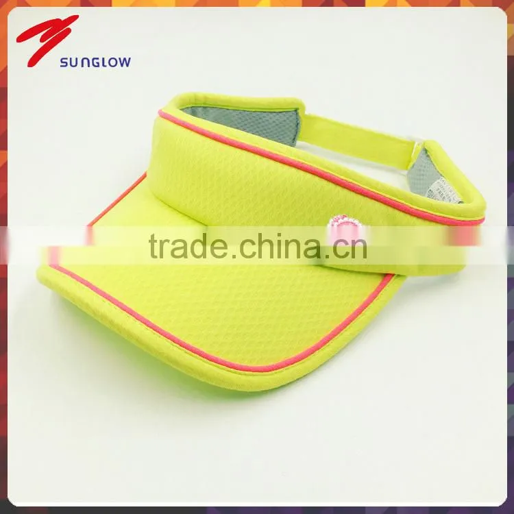 Colorful promotional sun protection visor cap