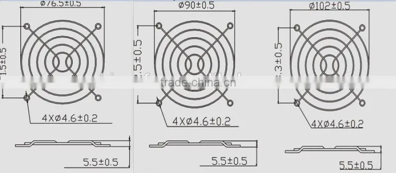 Fan Finger Guard 80mm 90mm 120mm 150mm 180mm 200mm
