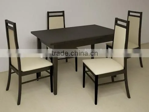 Wholesale cheap square top wooden fast food restaurant table and chair