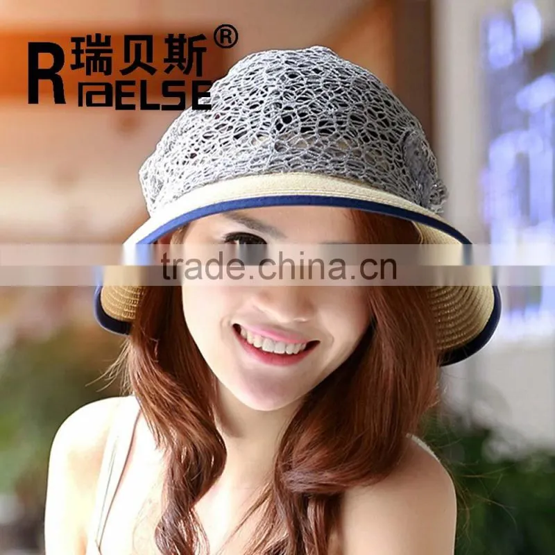 beautiful beach hat for promotion ladies hats paper straw hat