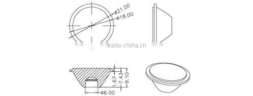 Hottest products on alibaba lens for led light 2016
