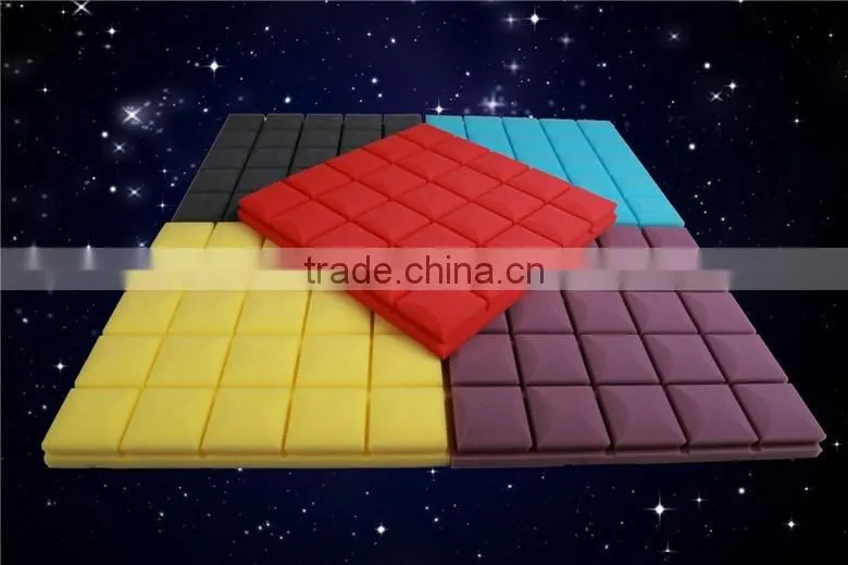 Acoustic walls insulation/colorful square sound proof sponge