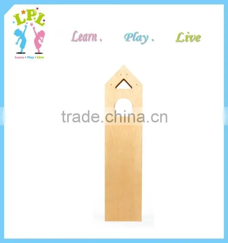 Preschool Pretend play furniture solid wood movable door for puzzle