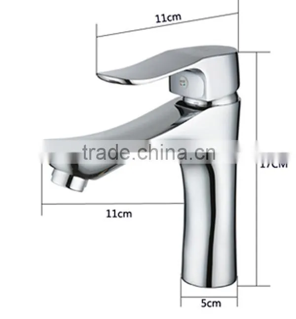 Bathroom Brass Faucet, Chrome Plated Single Hole Water Tap, Water Tap types upc faucet