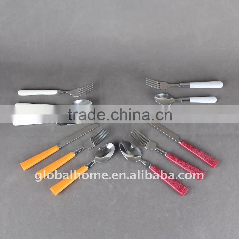 melamine plate and cutlery dinner set