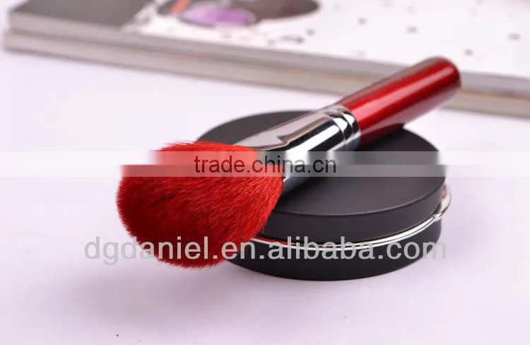 Natural goat hair refillable body powder brush,powder dispenser brush
