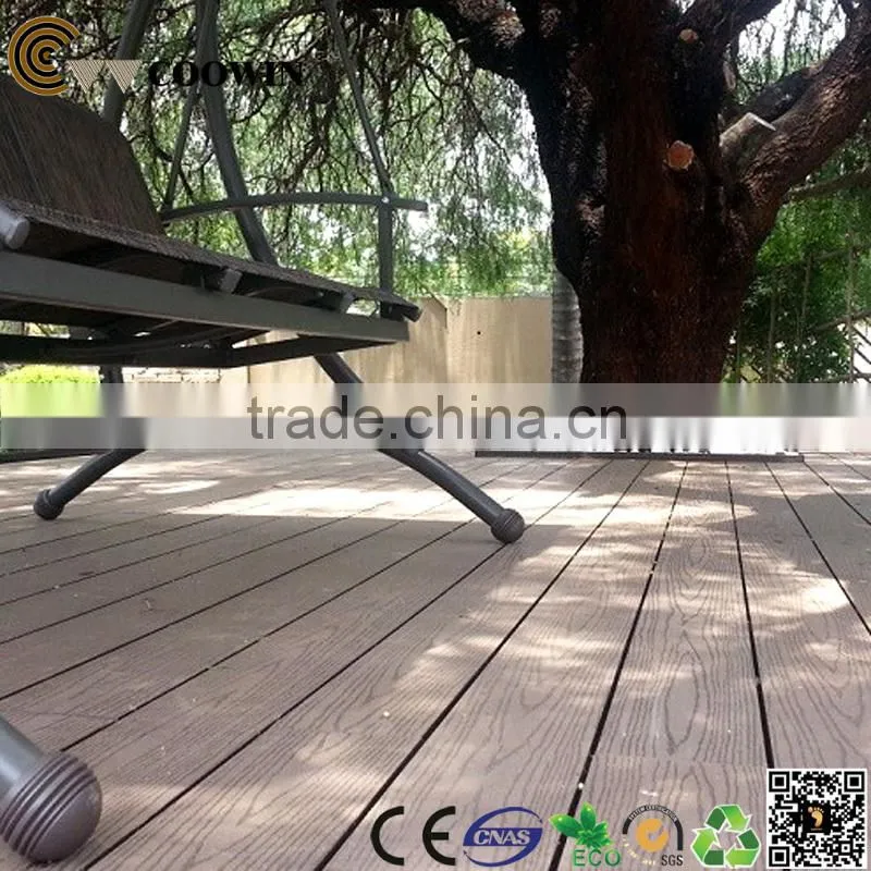 Contains no toxic chemicals green environment friendly solid wpc exterior flooring