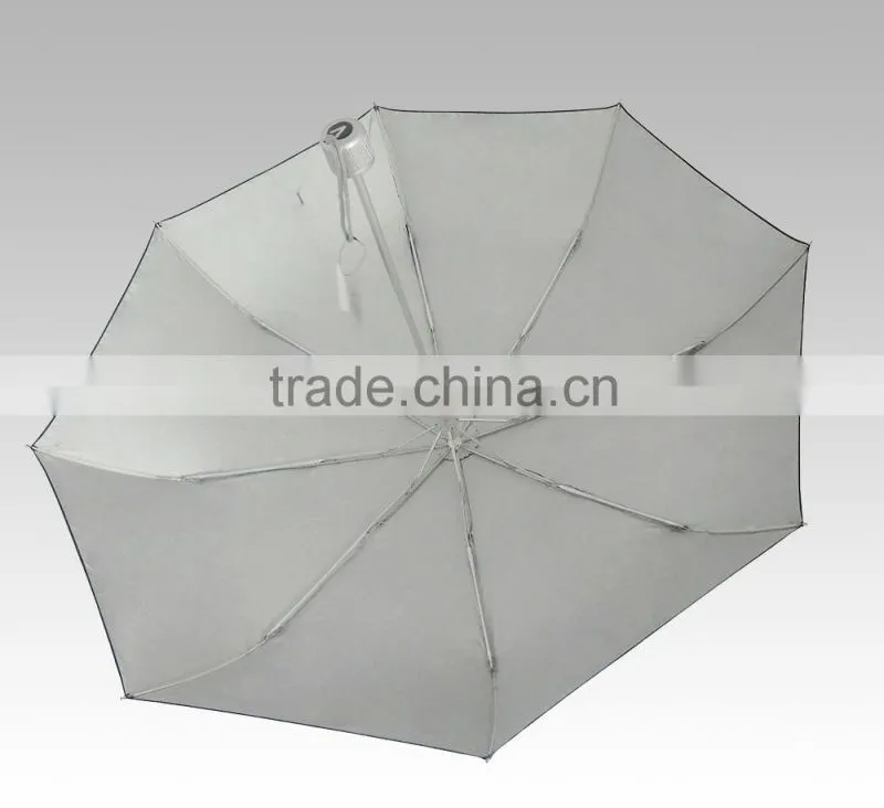 Wholesale UV Protection Manual Rain 3 Folding Umbrella With Case