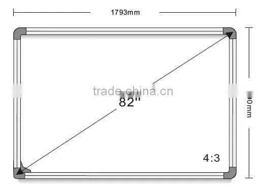 China high quality smart board/interactive whiteboard/smart whiteboard for school