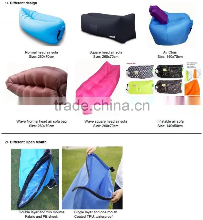 Fast Inflatable Lounger Chair Air Lazy Bean Bag Air Sleeping Bag Inflatable Air Sofa