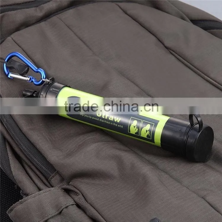 Personal mini water purifier filter for outdoor activities