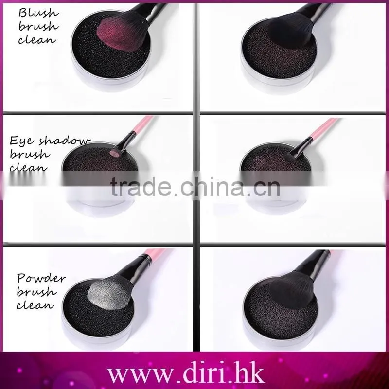 Makeup Brush Eye Shadow Color Clean Sponge Tool Cleaner Sponge Remover Box