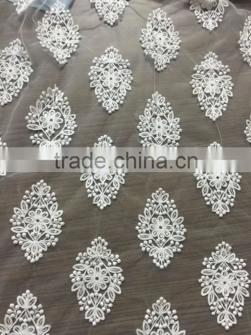 Latest design of Garment Embroidery Fabric