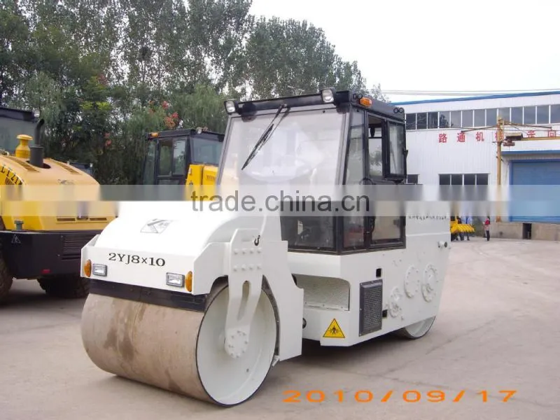 2YJ8X10 and 2YJ6X8 double drum hydraulic articulated steering road roller