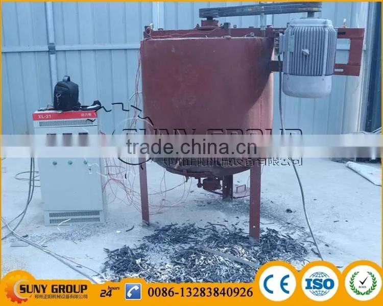 High temperature heating scrap cable skin aluminum plastic separating machine