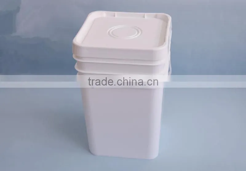 food grade18 L PP Plastic square pail with sealed lid