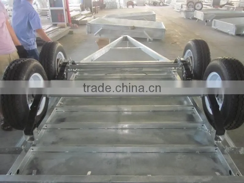8x5ft Hot Dipped Galvanized Fully Welded Heavy Duty Tandem Trailer