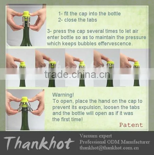 Wine saver champagne stopper for bar accessories
