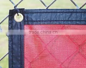 PE tennis court privacy fence screen with copper or alumiinium grommets changzhou