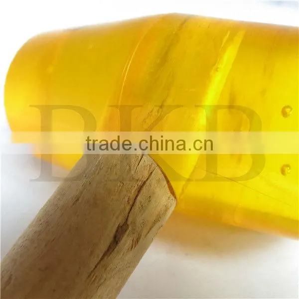 Wood handle rubber hammer