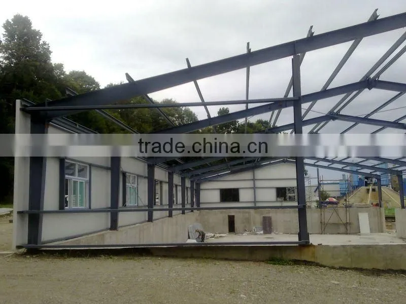 Professional design light steel structure wide span steel structure house