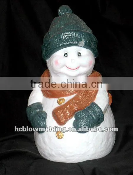 OEM Blow Molding plastic Christmas Santa Claus figurine christmas decoration santa claus