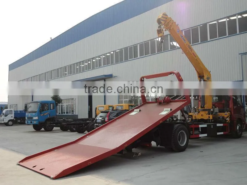 FOTON towing wrecker with crane,Hook Lift Road Wrecker