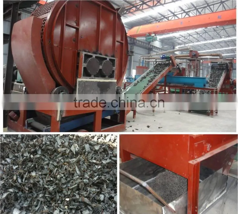 Radial tire Shredder and Crusher