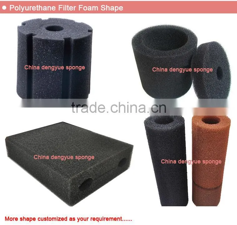 hot sale fireproof oil-proof washable wet and dry vacuum air filter foam