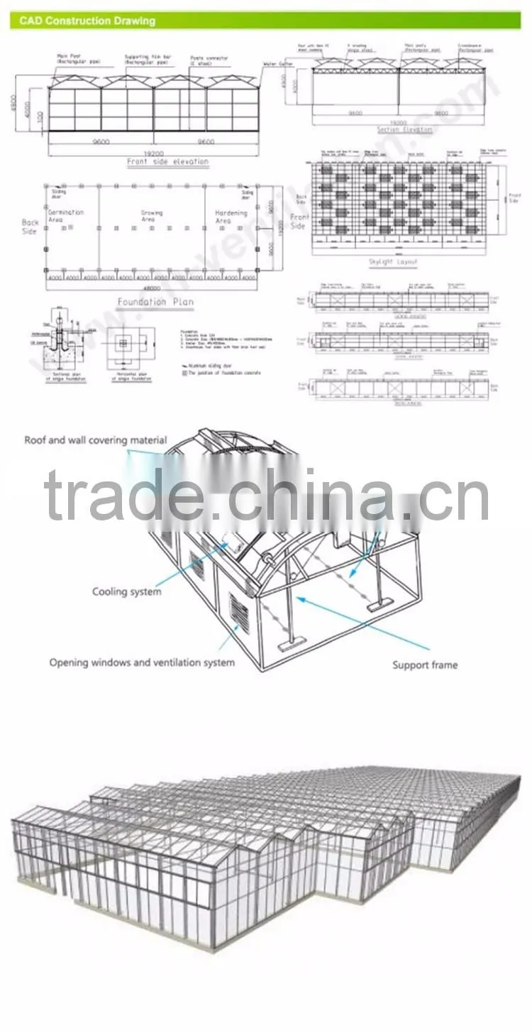 Commercial Greenhouse,Industrial Greenhouse,Agricultural Greenhouse