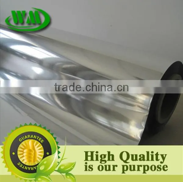 silver color reflective metalized cpp film