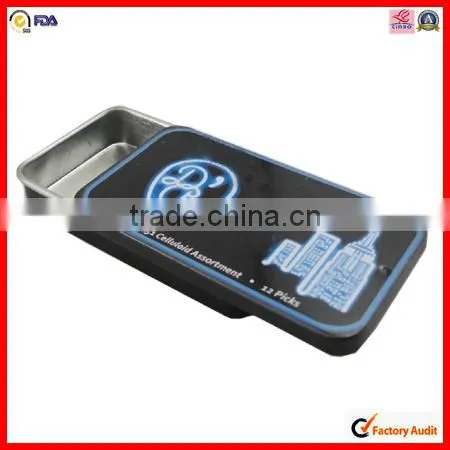custom food packing slide gift tin box