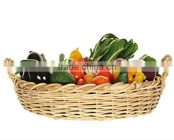 2016 wholesale artificial willow fruit basket at Christmas