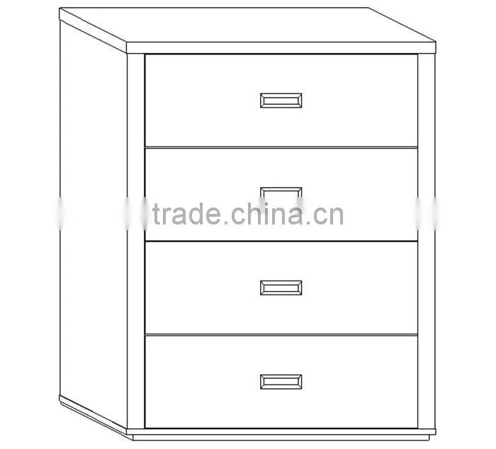 Wooden drawer, sideboard