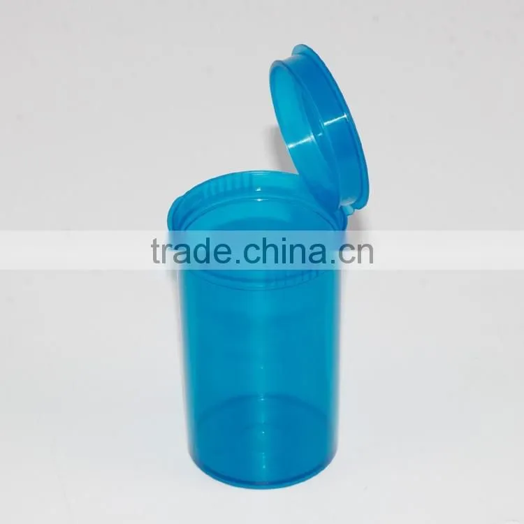 Medical Plastic Snap Cap Pill Bottles Plastic Pop Up Lid Vials