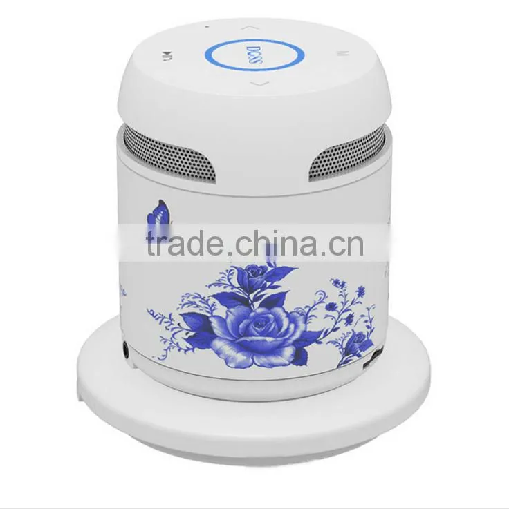 New Design Ceramics Wireless Charger Bluetooth/NFC Speaker Wireless Card Reader Bluetooth Ceramics Speaker