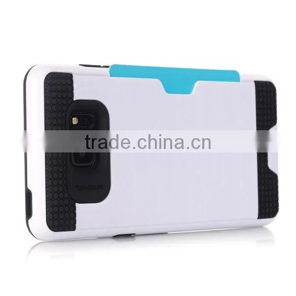 Drawbench phone case with card slot phone hull TPU + PC material back cover for Samsung Note 7