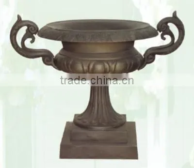 Trade Assurance Cast Iron Urn, Antique Vase, Antique Flower Pot