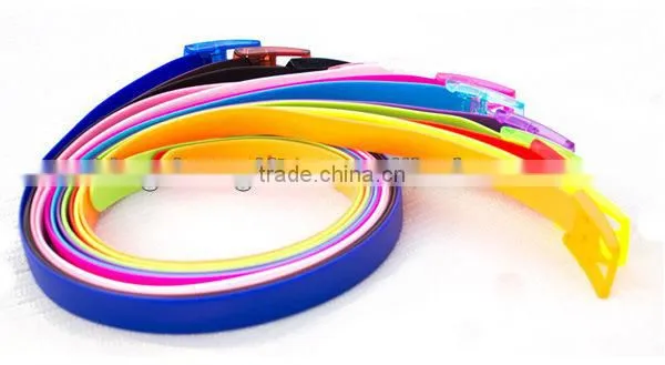 High quality men/women silicone leather belt