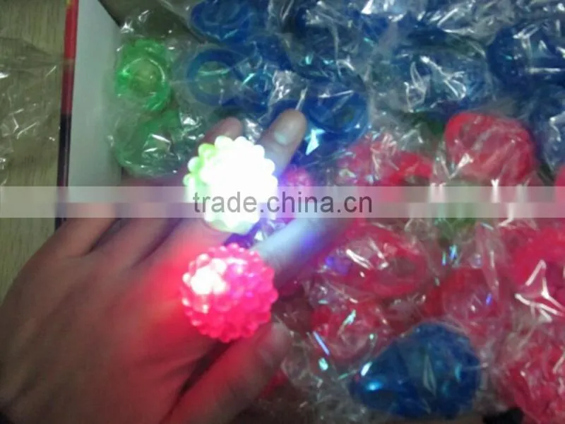 light up jelly rings light up TPR ring led ring