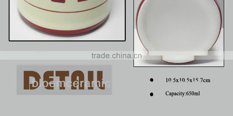Ceramic coffee tea sugar canister sets