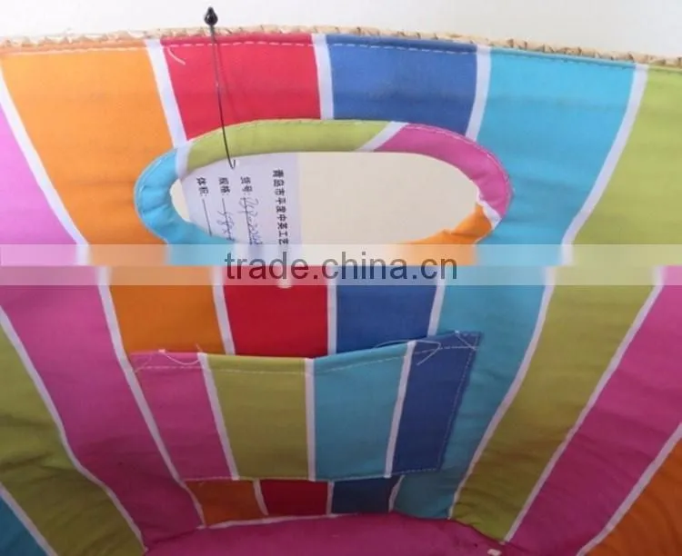 Promotional hand woven handbag straw beach bag